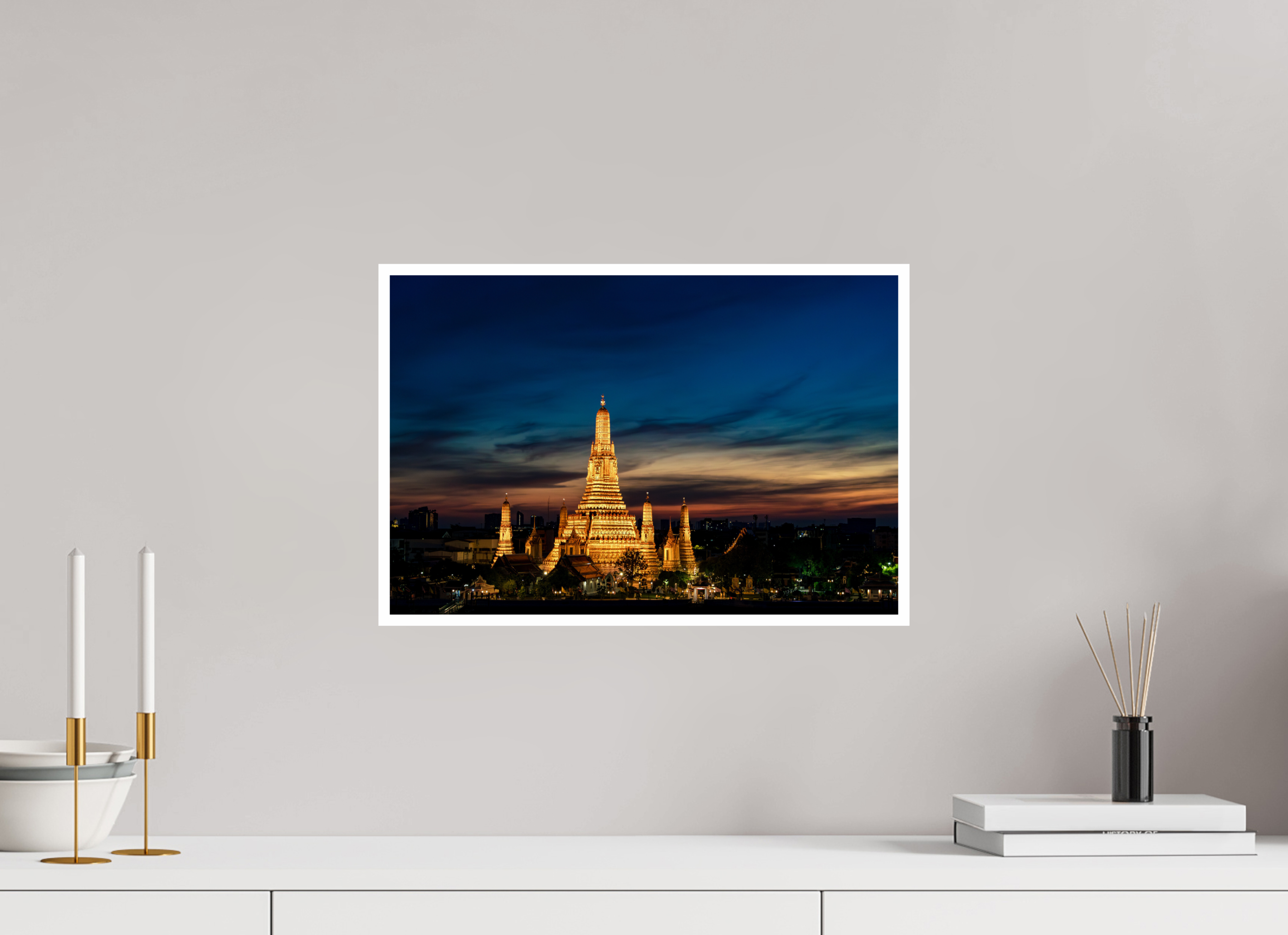 45 x 30 cm, Fine Art Color 1cm bord Temple of time