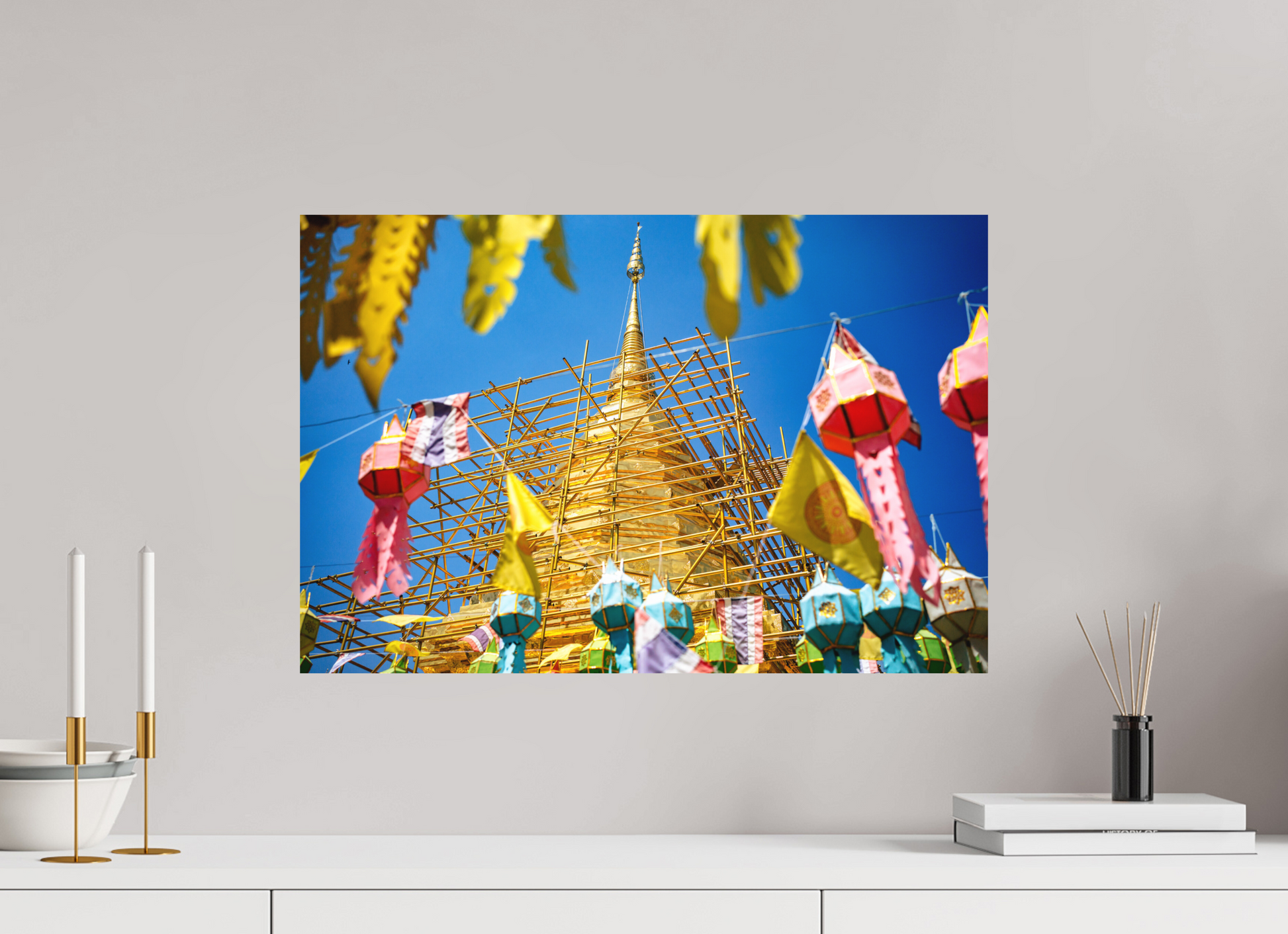 60 x 40 cm, FineArt Color Print on Aluminium Backing Unframed Rebuilding the sacred