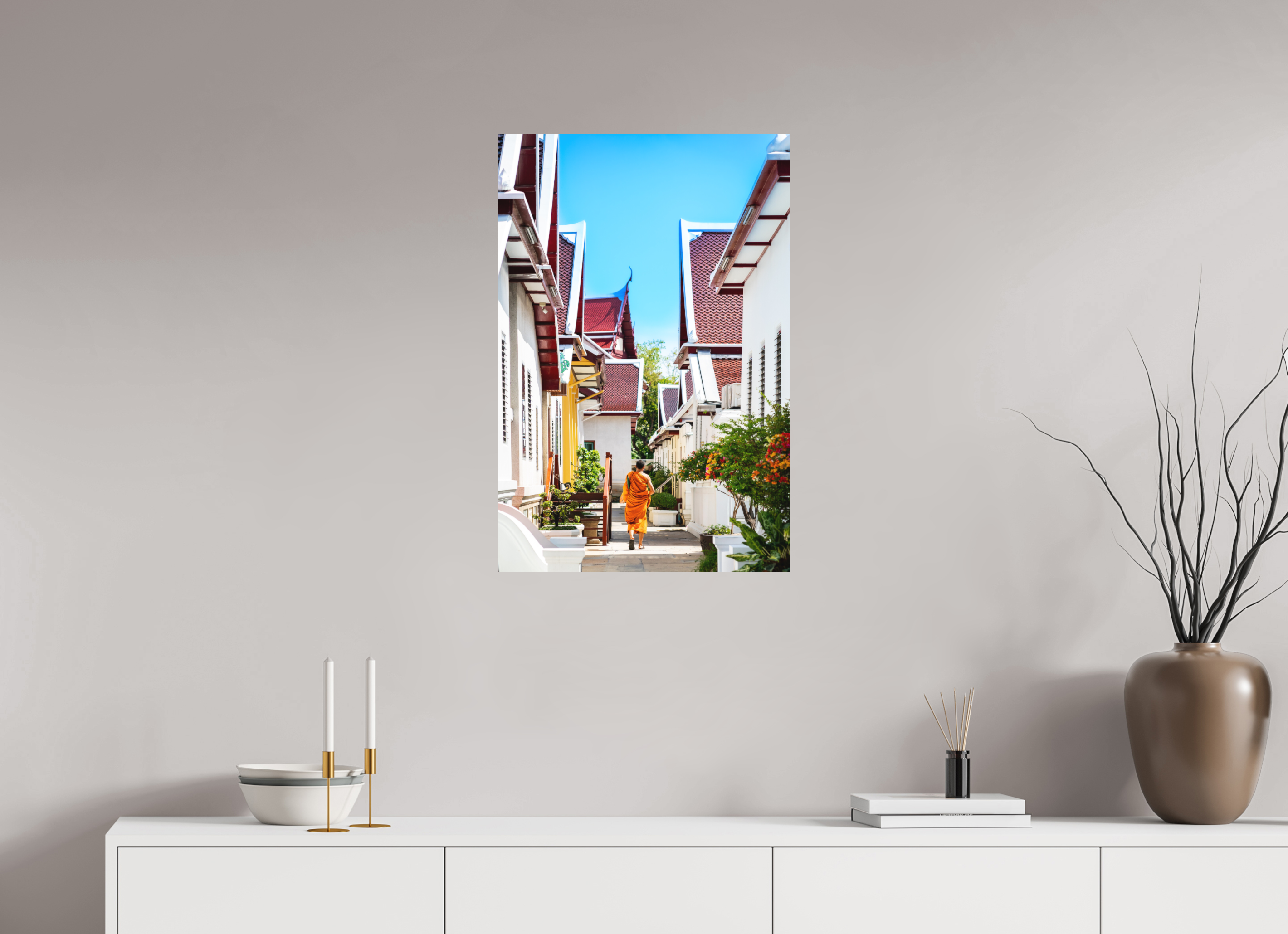 50 x 75 cm, FineArt Color Print on Aluminium Backing Unframed Path of stillness