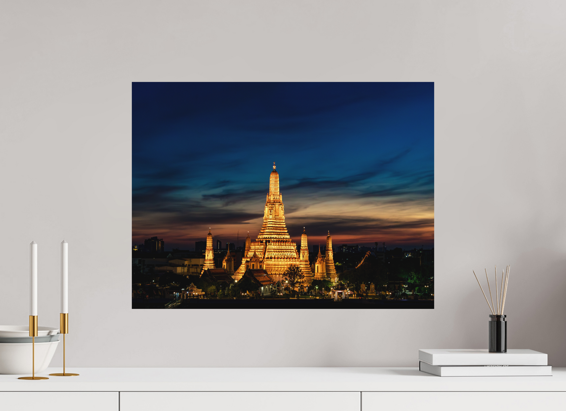 60 x 45 cm, FineArt Color Print on Aluminium Backing Unframed Temple of time