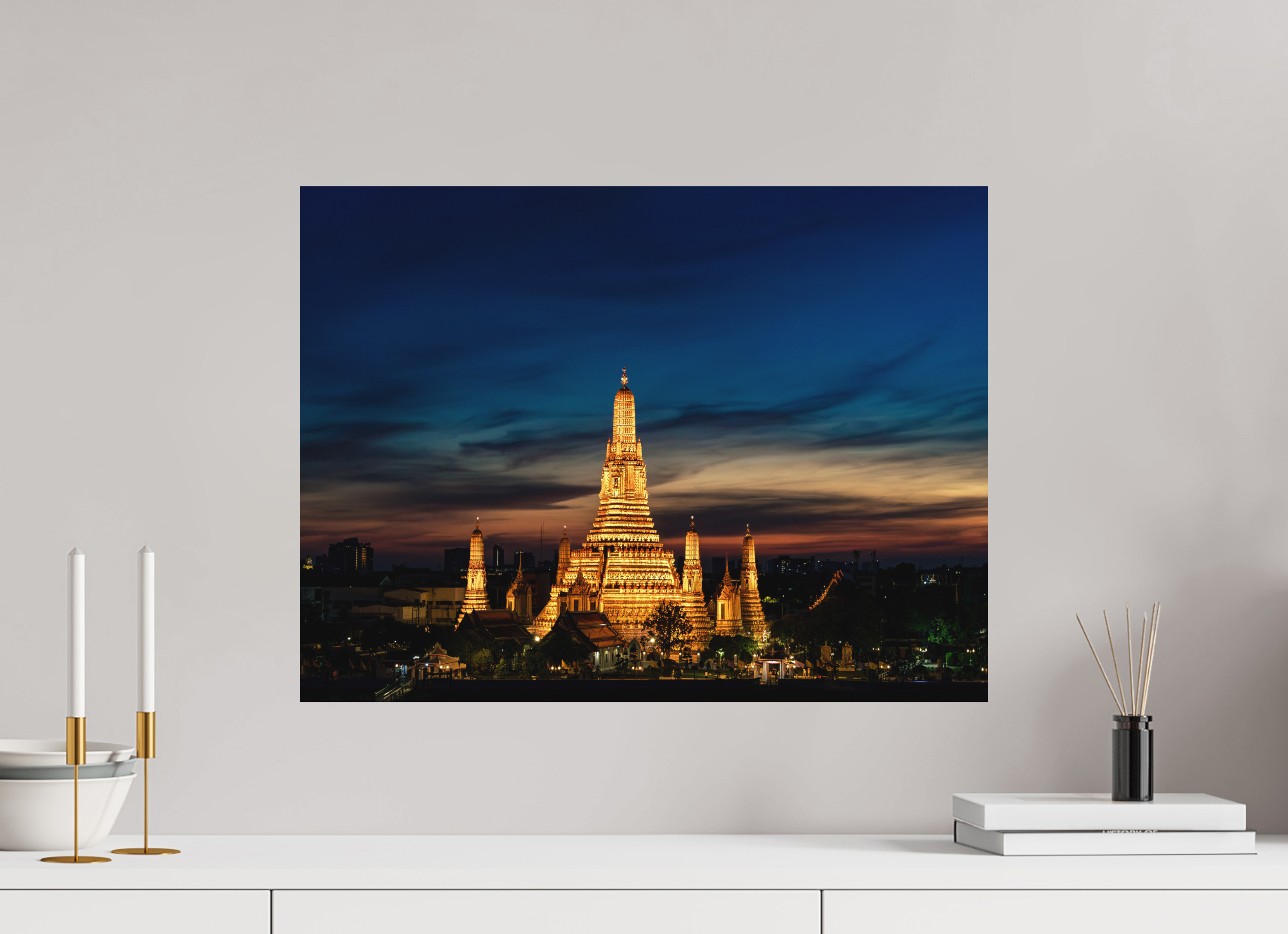 60 x 45 cm, FineArt Color Print on Aluminium Backing Unframed Temple of time