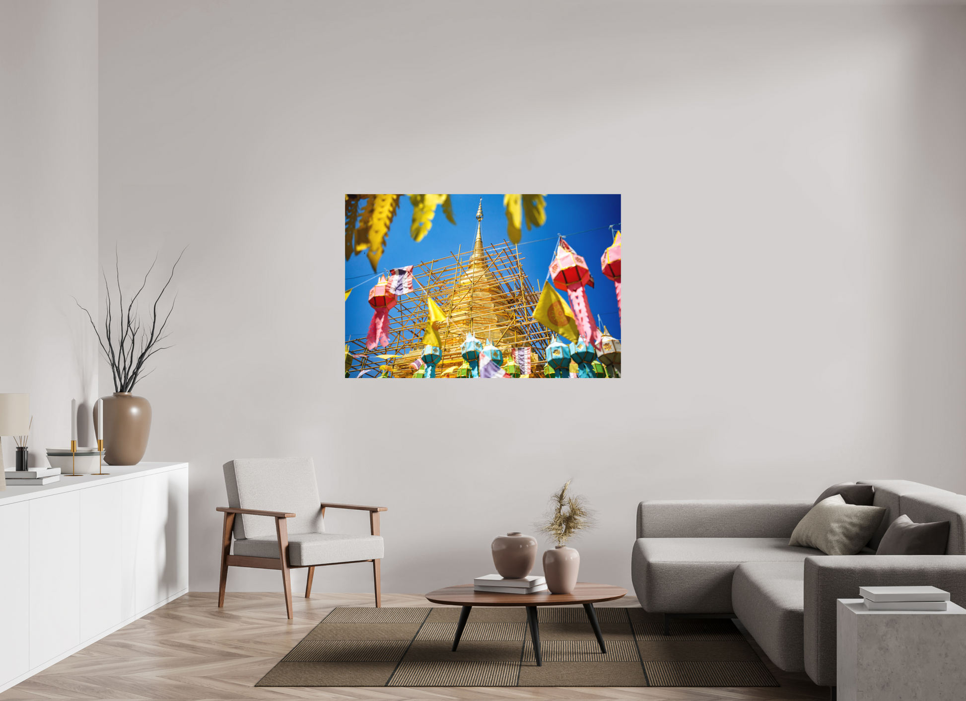 150 x 100 cm, FineArt Color Print on Aluminium Backing Unframed Rebuilding the sacred