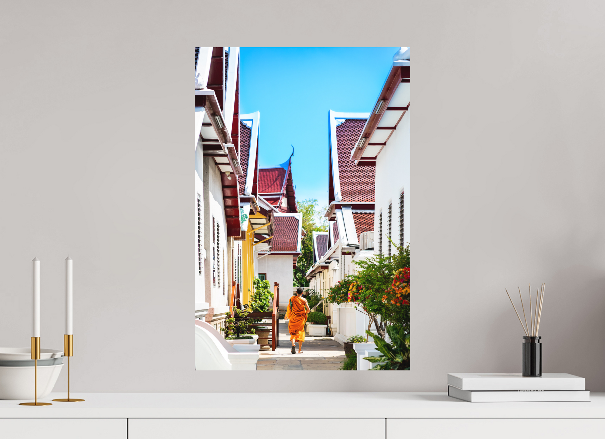 40 x 60 cm, FineArt Color Print on Aluminium Backing Unframed Path of stillness