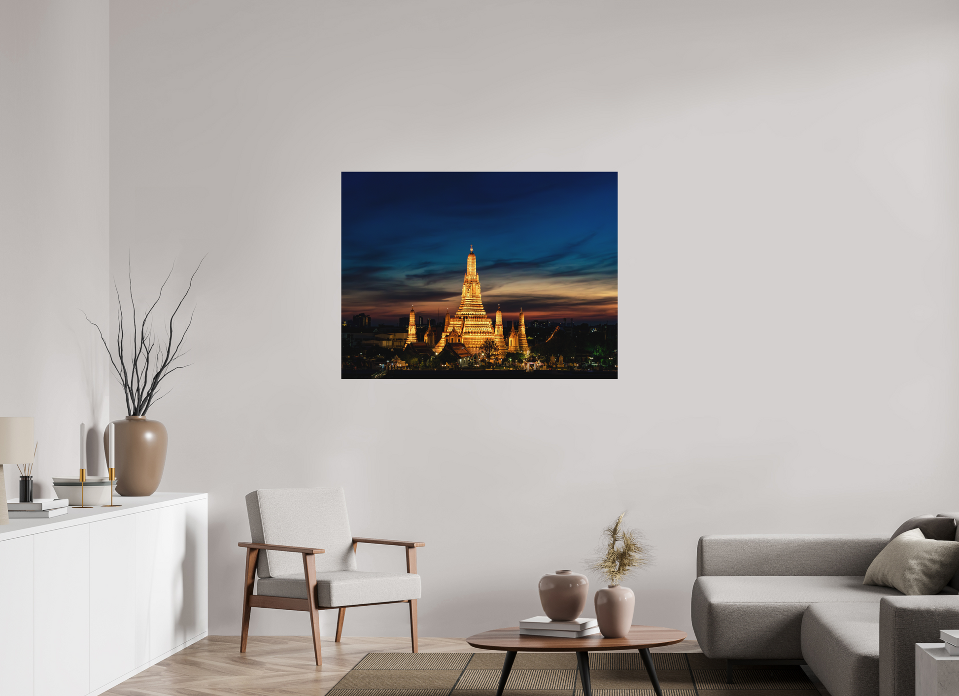 120 x 90 cm, FineArt Color Print on Aluminium Backing Unframed Temple of time