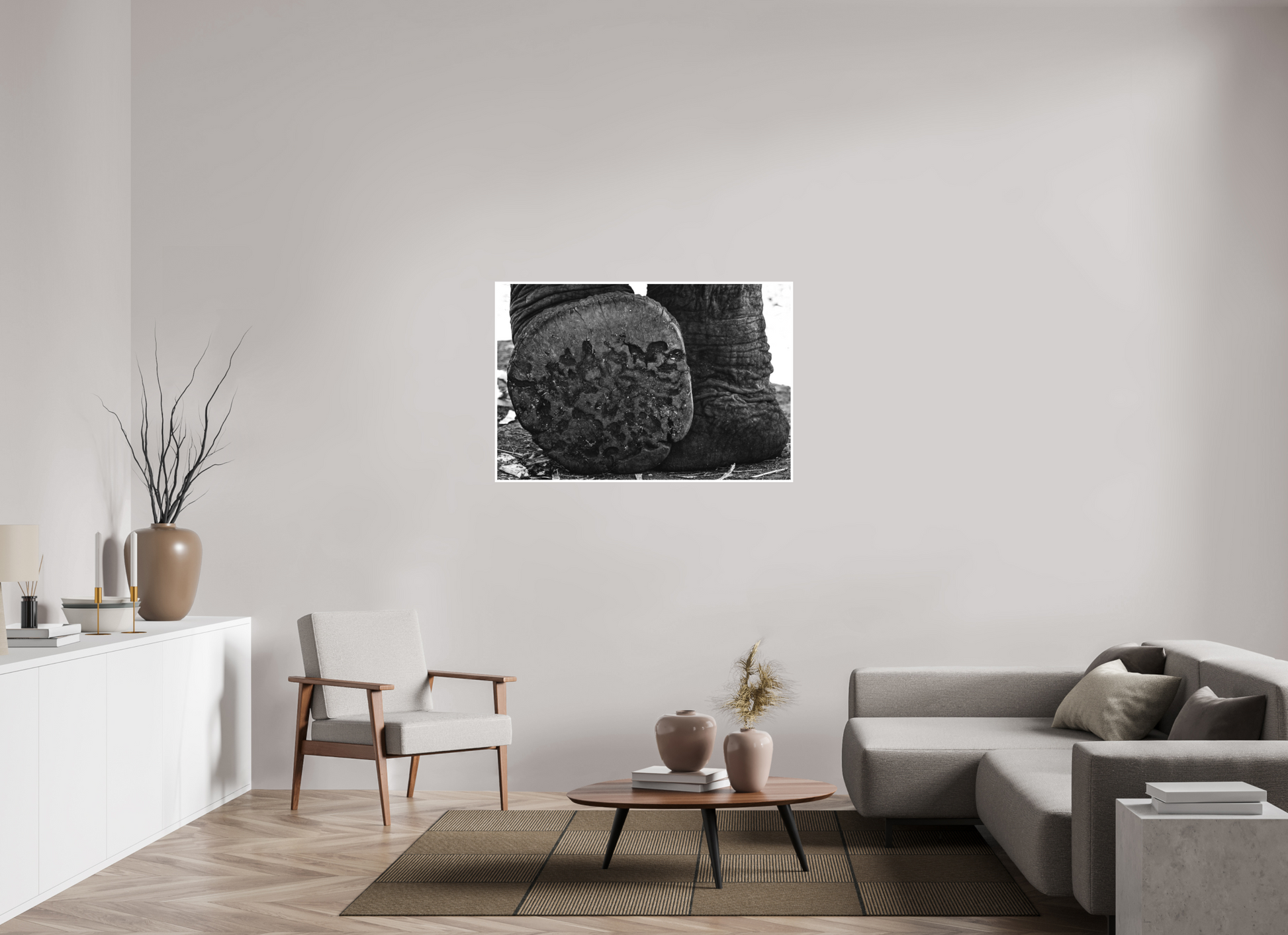 120 x 80 cm, Fine Art B&W 1cm bord Imprint of time