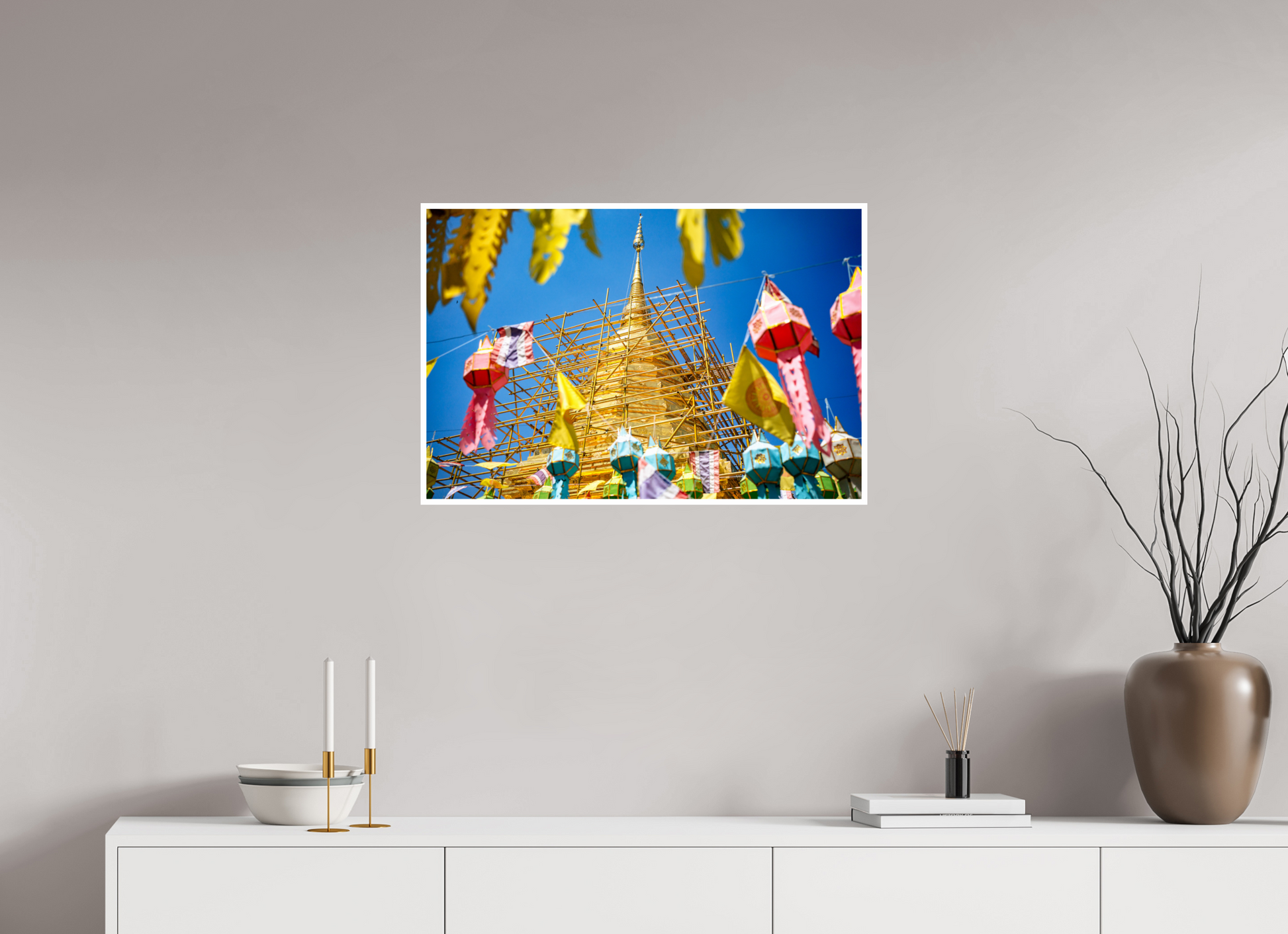 75 x 50 cm, Fine Art Color 1cm bord Rebuilding the sacred