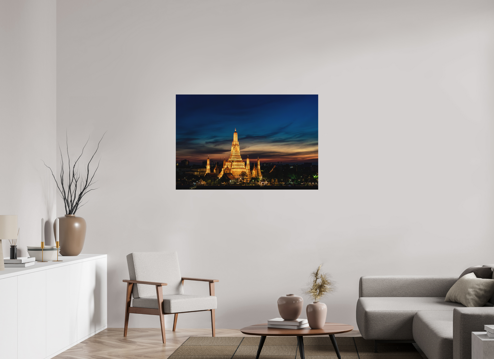 120 x 80 cm, FineArt Color Print on Aluminium Backing Unframed Temple of time