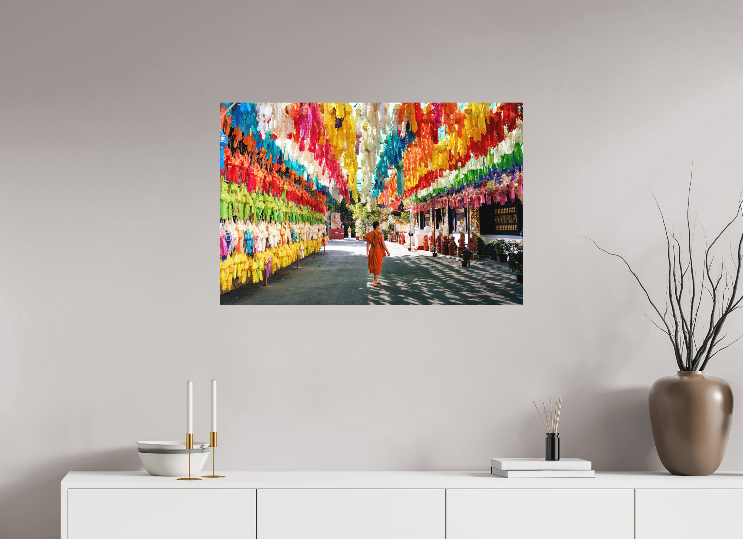 90 x 60 cm, FineArt Color Print on Aluminium Backing Unframed The color of silence