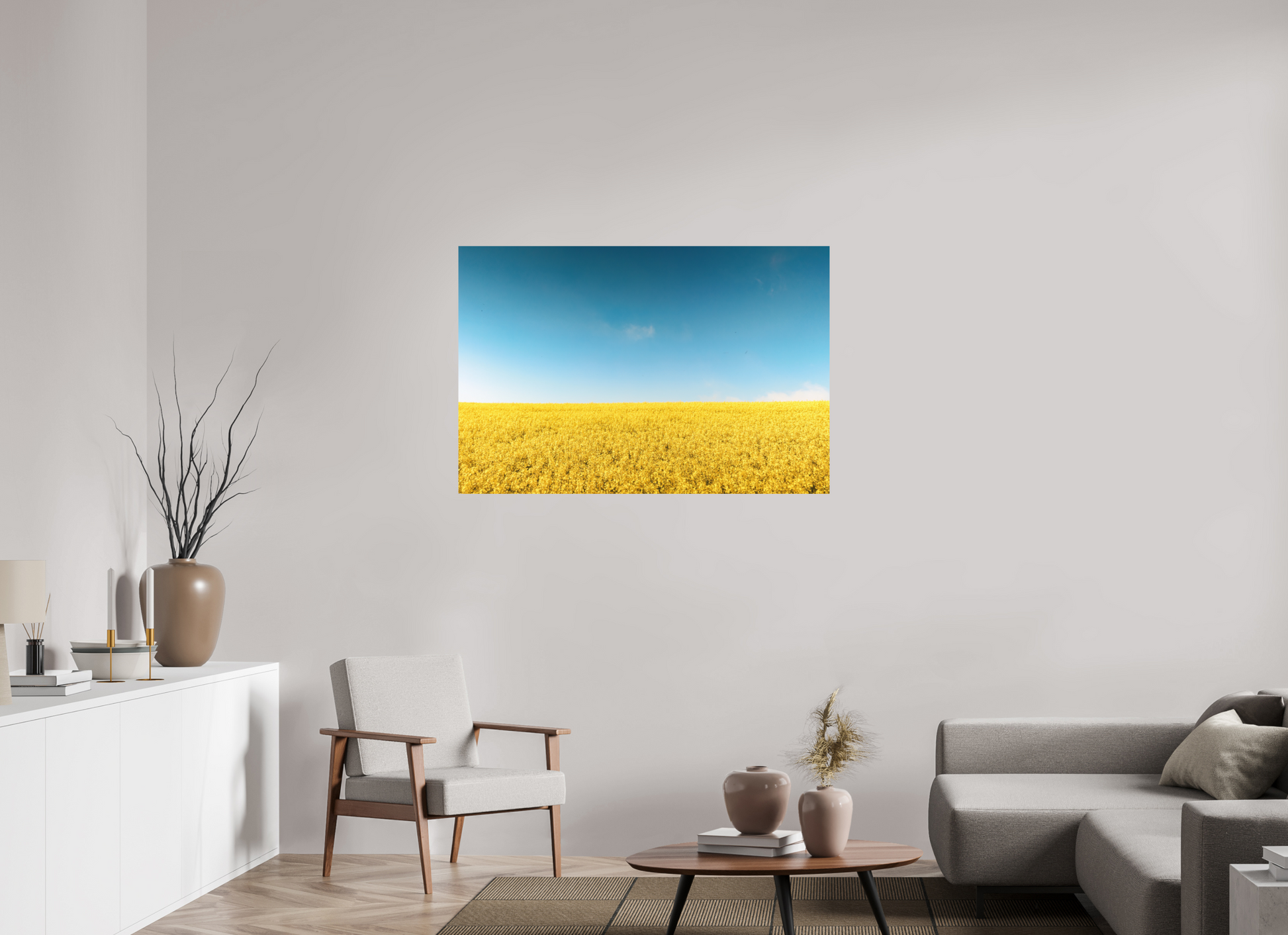120 x 80 cm, FineArt Color Print on Aluminium Backing Unframed Golden silence