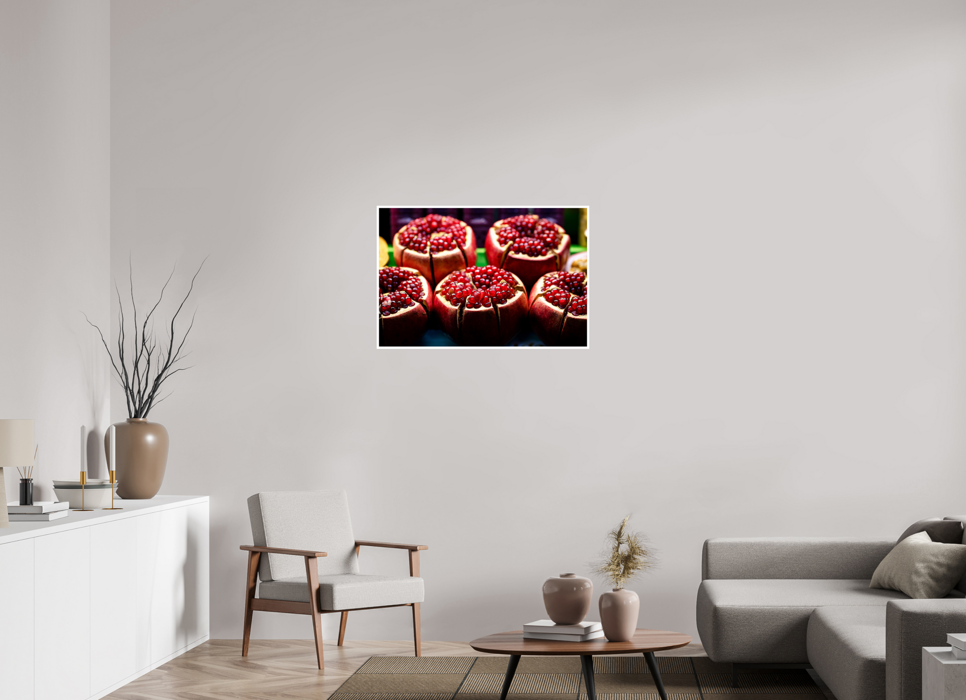 90 x 60 cm, Fine Art Color 1cm bord Red fruit