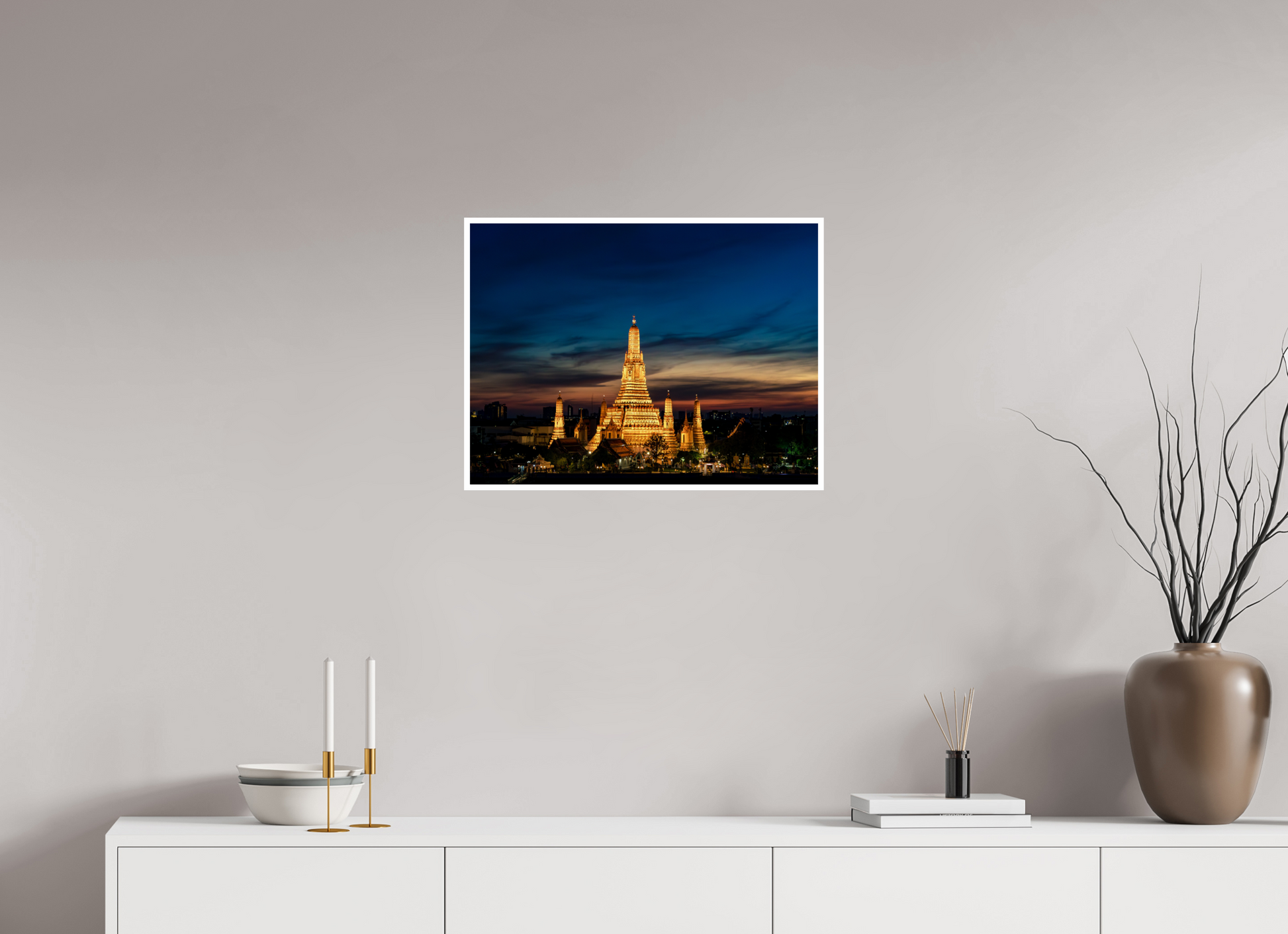 60 x 45 cm, Fine Art Color 1cm bord Temple of time