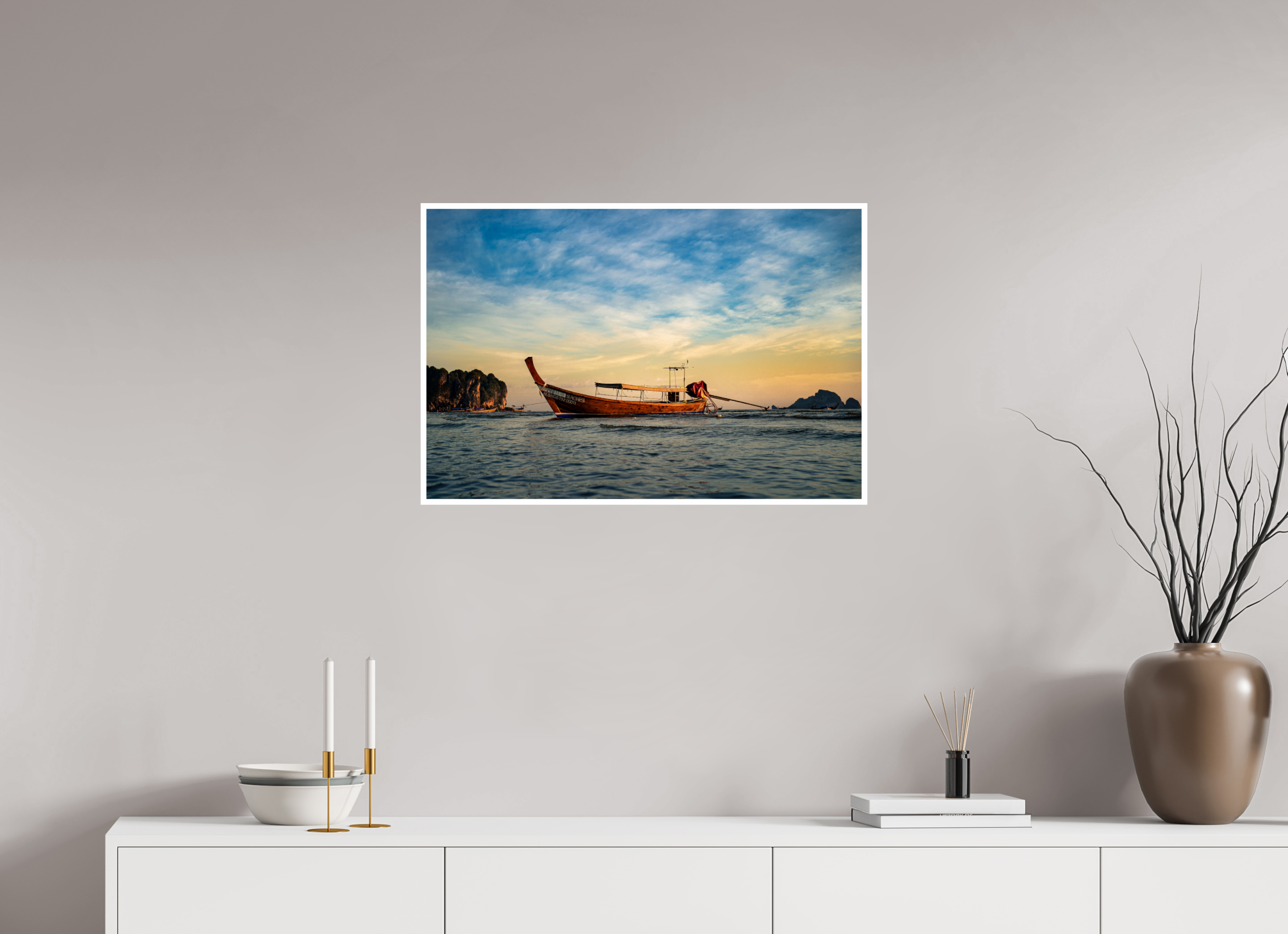 75 x 50 cm, Fine Art Color 1cm bord Still waters